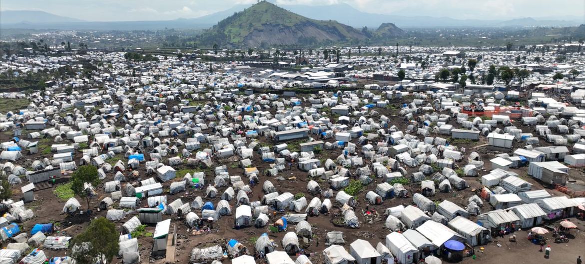 Sebuah kamp pengungsi di DRC timur menampung puluhan ribu keluarga yang rentan.