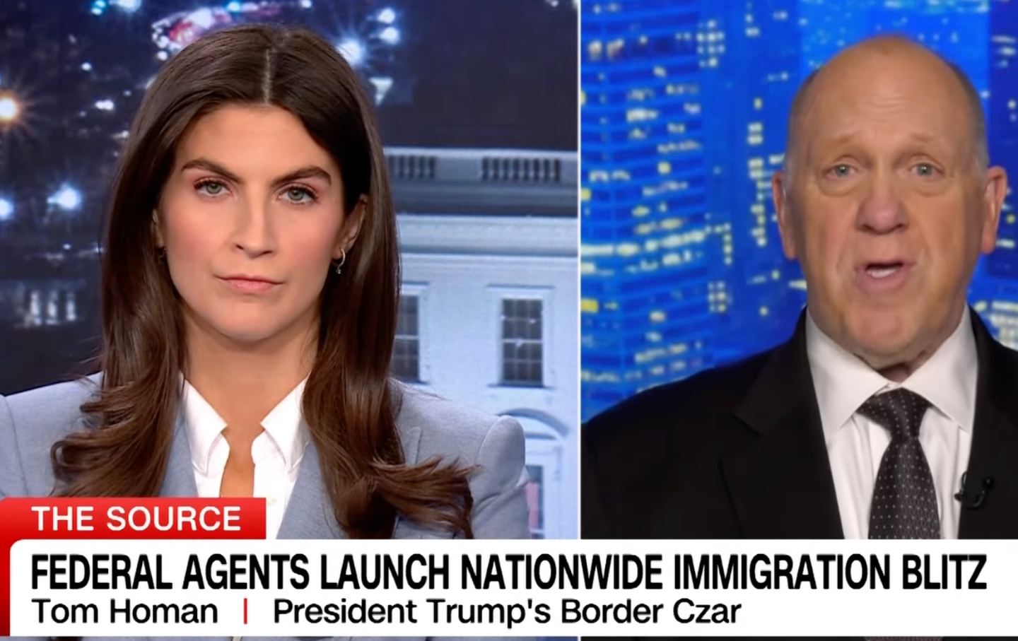 Tsar perbatasan Trump Tom Homan di CNN pada 27 Januari 2025.