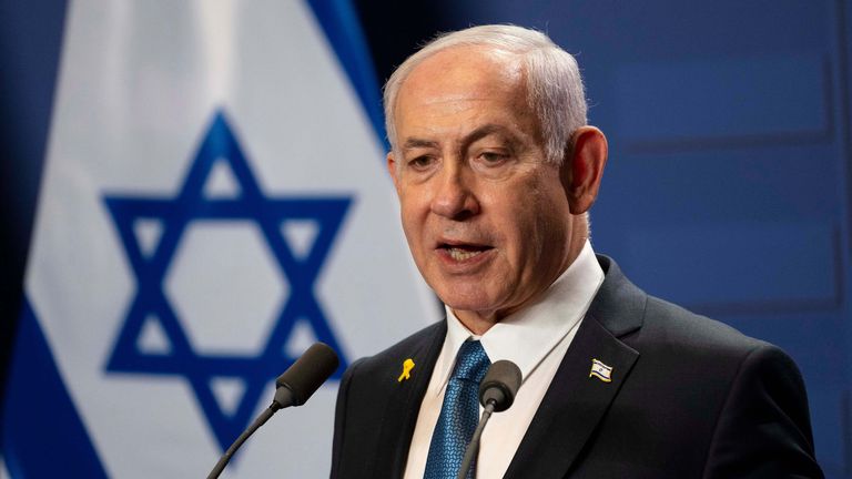 Perdana Menteri Israel Benjamin Netanyahu berbicara di Budapest awal bulan ini. Foto: AP