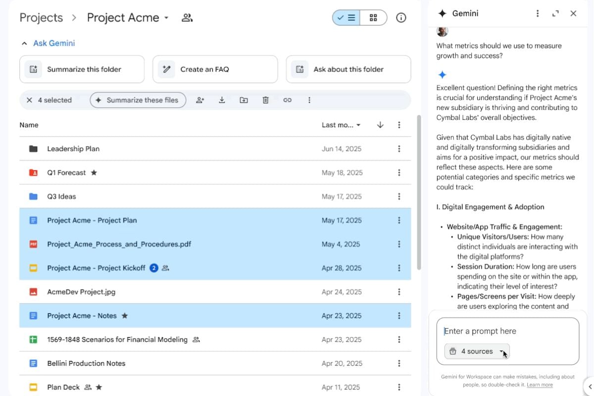 gemini gdrive Gemini di Google Drive