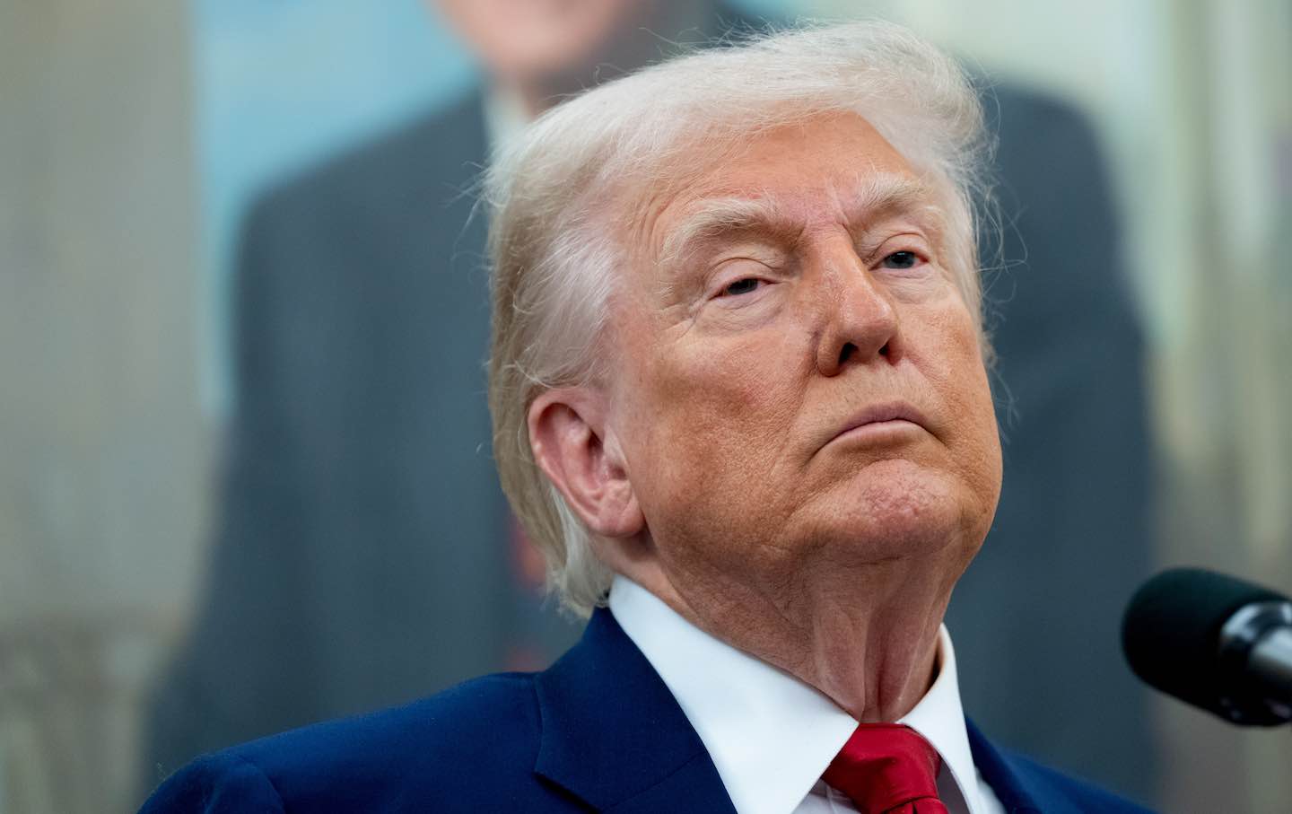 Presiden AS Donald Trump di Kantor Oval Gedung Putih pada 28 Mei 2025.