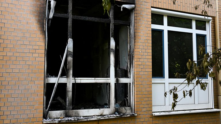 Kebakaran rumah sakit. Foto: Reuters