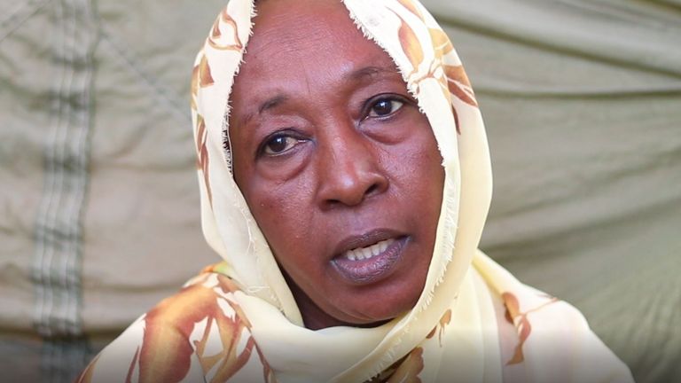 Ibu yang mengungsi Fatma Yaqoub di al Fashir